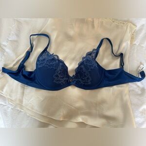 Chantelle Lace Trim Padded Underwire Bra